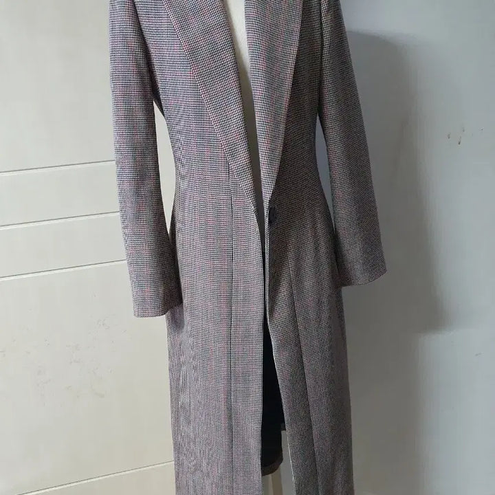 [BUNJANG] MOJO.S.PHINE Check Belt Long Coat / MOJO.S.PHINE 체크 벨트 롱 코트 55