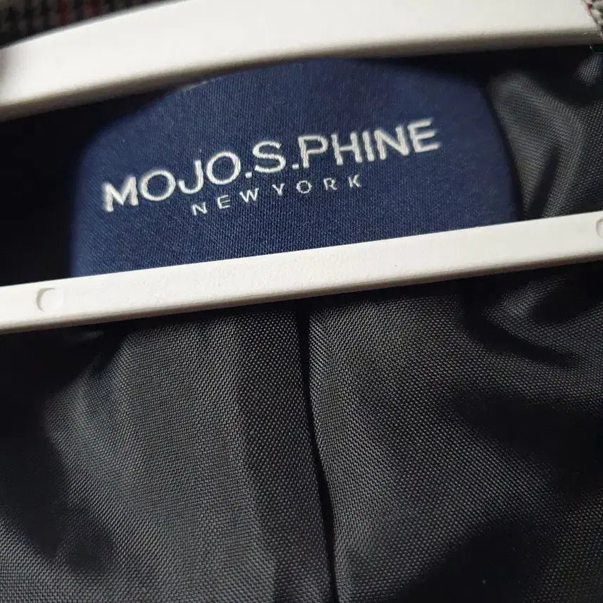 [BUNJANG] MOJO.S.PHINE Check Belt Long Coat / MOJO.S.PHINE 체크 벨트 롱 코트 55