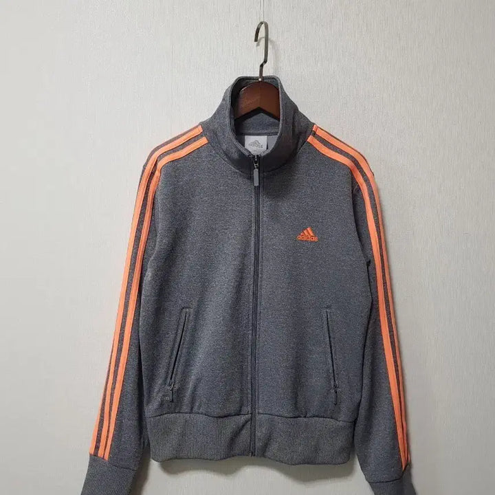 [BUNJANG] Adidas Three-Stripe Track Top Gray/Orange (Size 90) / 4)아디다스 삼선 트랙탑 그레이/오렌지 90