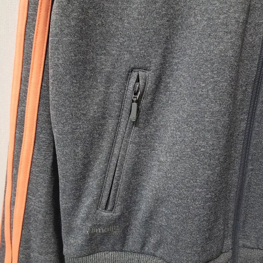 [BUNJANG] Adidas Three-Stripe Track Top Gray/Orange (Size 90) / 4)아디다스 삼선 트랙탑 그레이/오렌지 90