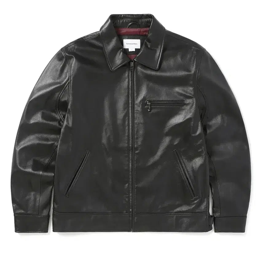 [BUNJANG] thisisneverthat Leather Sports Jacket S / 디스이즈네버댓 레더 자켓 S