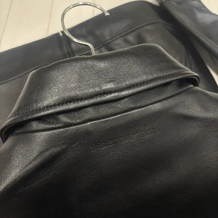 [BUNJANG] thisisneverthat Leather Sports Jacket S / 디스이즈네버댓 레더 자켓 S