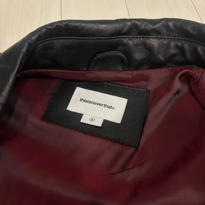 [BUNJANG] thisisneverthat Leather Sports Jacket S / 디스이즈네버댓 레더 자켓 S