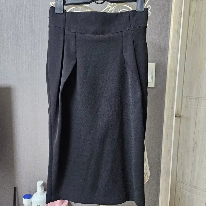 [BUNJANG] Black H-Line Midi Skirt / 블랙 H라인 스커트 미디엄 기장