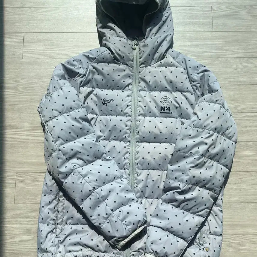 [BUNJANG] Stussy Polka Dot Lightweight Padded Jacket / 희귀) 스투시 도트 땡땡이 경량 패딩