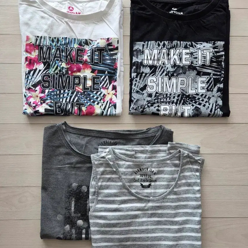 [BUNJANG] Airwalk 155 Short-Sleeve T-Shirt Set / 에어워크 155, 반팔 티셔츠