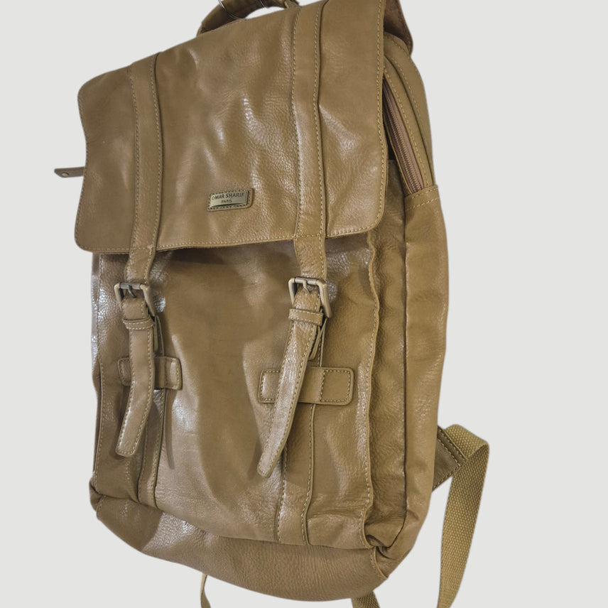 [BUNJANG] Omar Sharif Paris Leather Backpack / 오마샤리프 파리 가죽백팩 가방