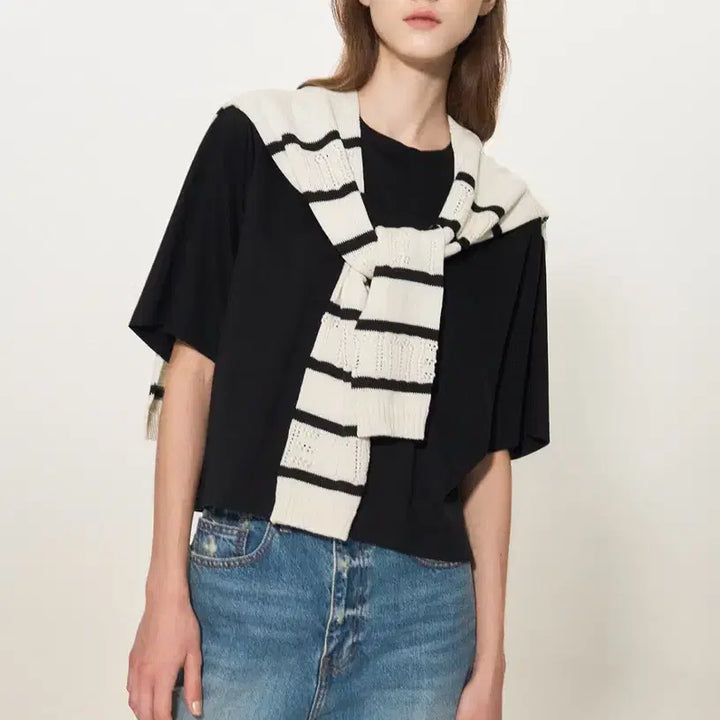[BUNJANG] Time Stripe Fisherman Muffler / 타임 스트라이프 어부바 머플러
