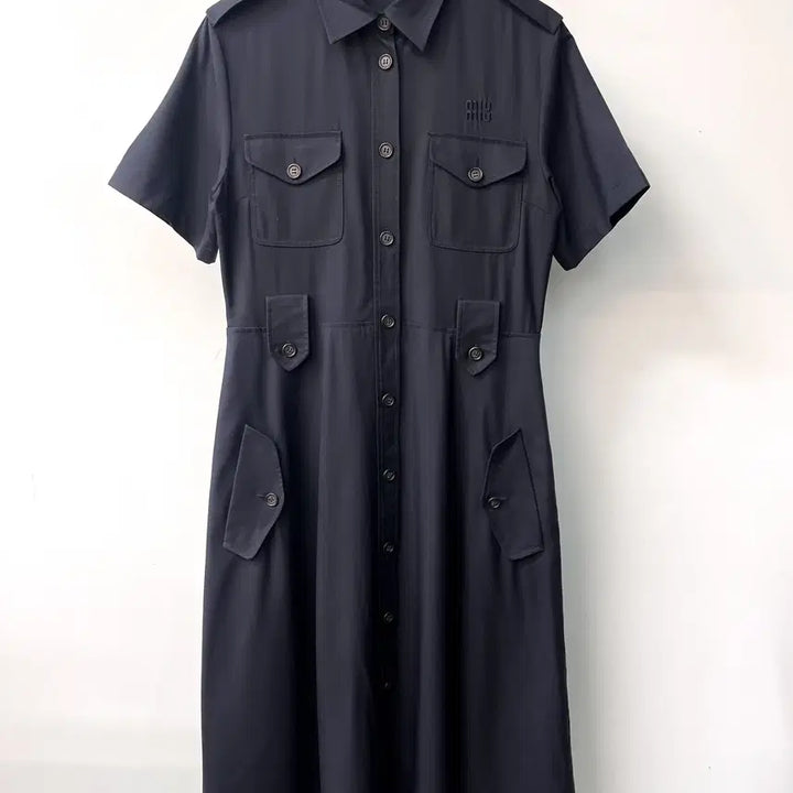 [BUNJANG] Miu Miu Gabardine Mini Dress / 미우미우 24s/s 개버딘 미니 드레스