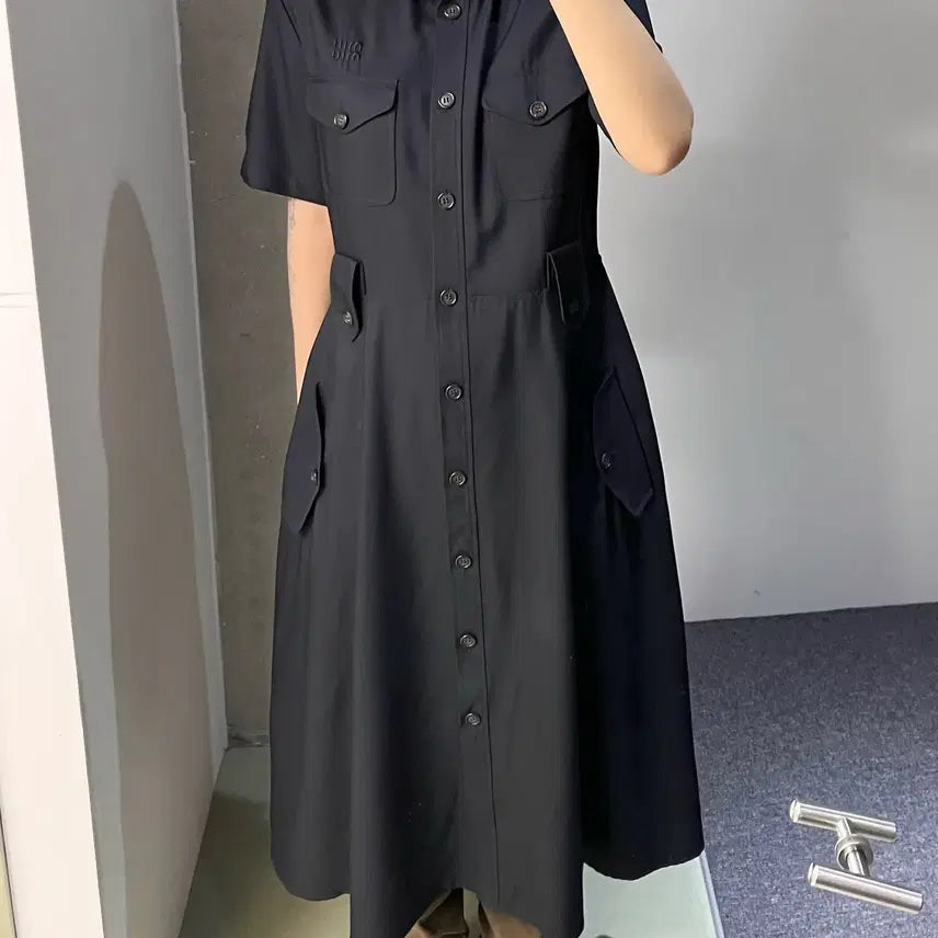 [BUNJANG] Miu Miu Gabardine Mini Dress / 미우미우 24s/s 개버딘 미니 드레스