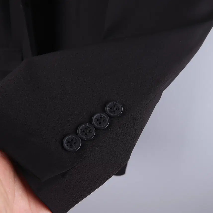 [BUNJANG] Remain Second Oversized Single Blazer Jacket (Black, M) / 리메인 세컨드 오버핏 싱글 블레이저 자켓 블랙 (M)