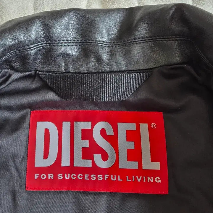 [BUNJANG] DISEL Logo Applique Biker Jacket / 디절(DISEL) 로고 아플리케 바이커 자켓