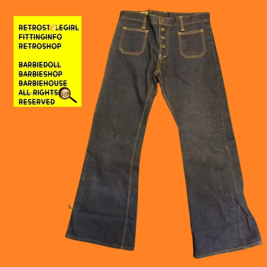 [BUNJANG] Vintage Denim Jeans / 1538 워싱청바지 구제청바지샵 때바지 빈티지데님연청 중청일자 리바이스