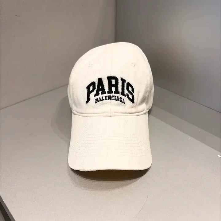 [SOLD OUT] (정품/새상품) BALENCIAGA 발렌시아가 여성 화이트 파리스 볼캡