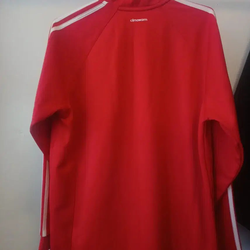 [BUNJANG] Adidas Red Tri-Stripe Track Jacket L / 아디다스 빨간색 삼선 트랙 자켓 L