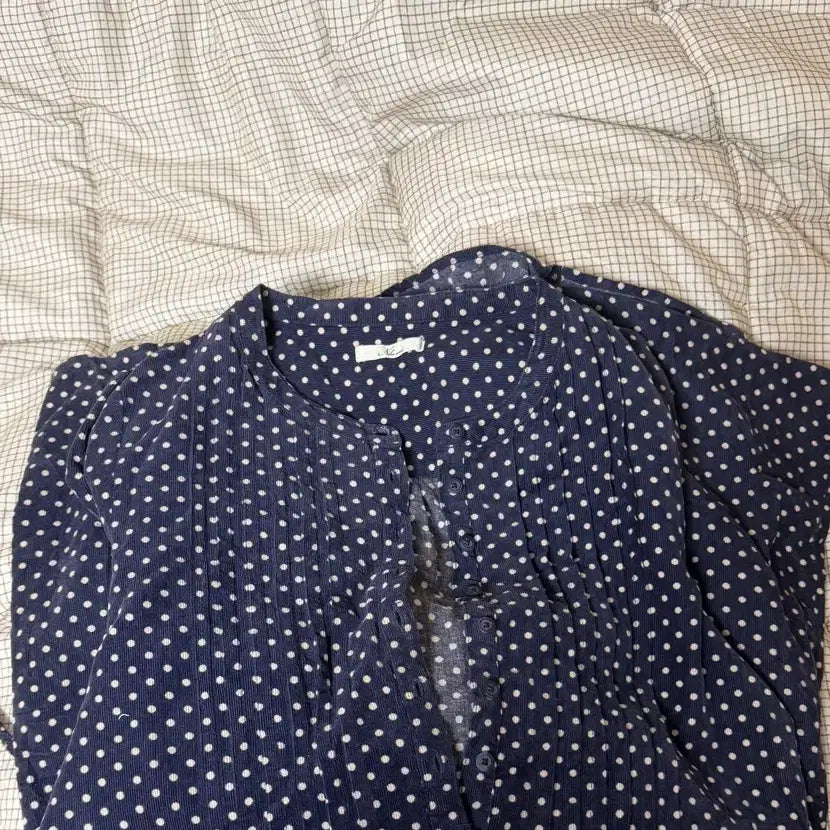 [BUNJANG] Corduroy Dot Dress / 도트 원피스