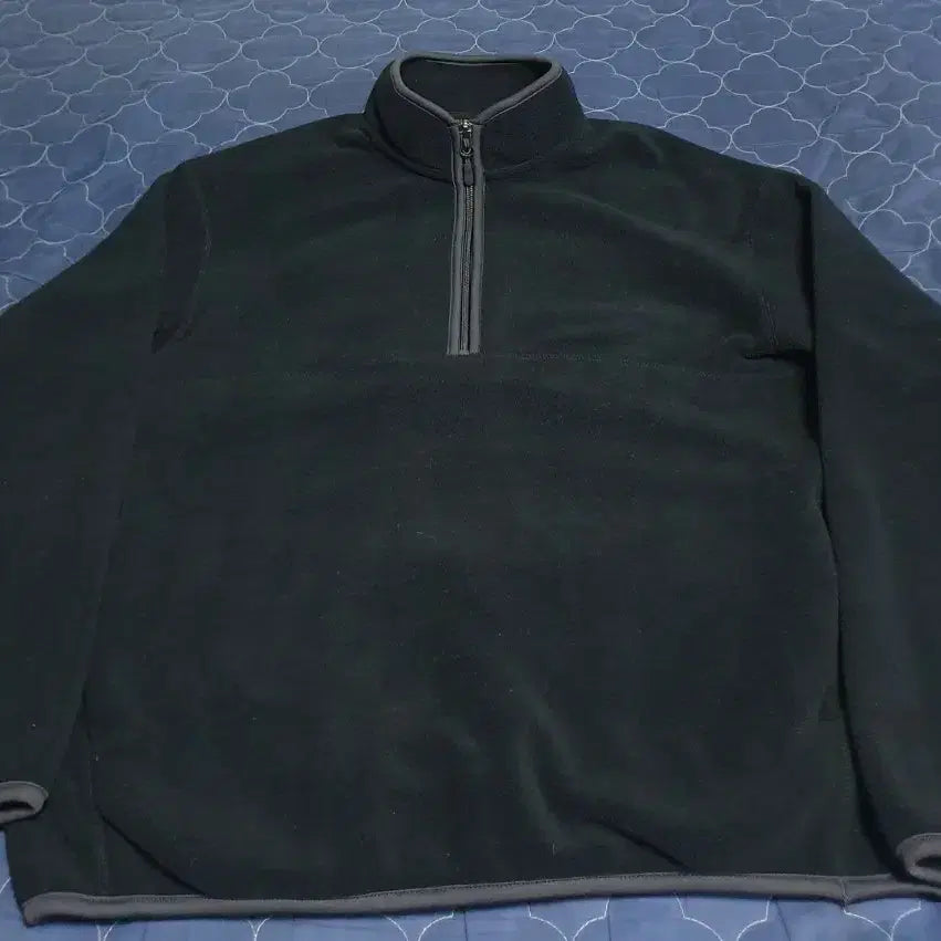 [BUNJANG] Uniqlo Half Zip Fleece Jacket (Navy, M) / 유니클로 하프집업 플리스 자켓 네이비 (M)