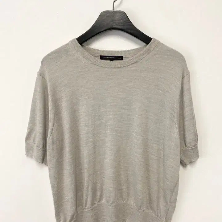 [BUNJANG] 23KU Half Sleeve Wool Knit Sweater / 빈티지 23KU 하프 슬리브 울 니트