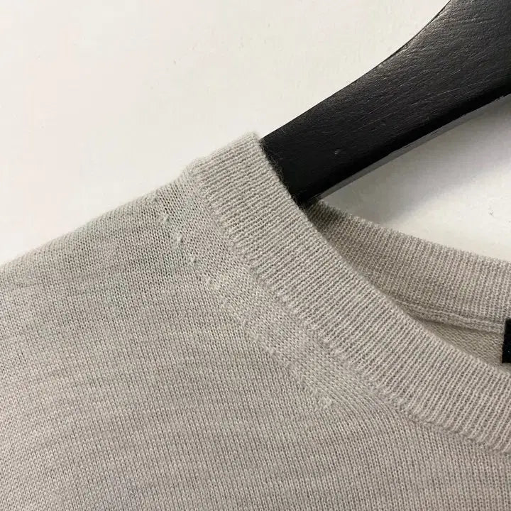 [BUNJANG] 23KU Half Sleeve Wool Knit Sweater / 빈티지 23KU 하프 슬리브 울 니트