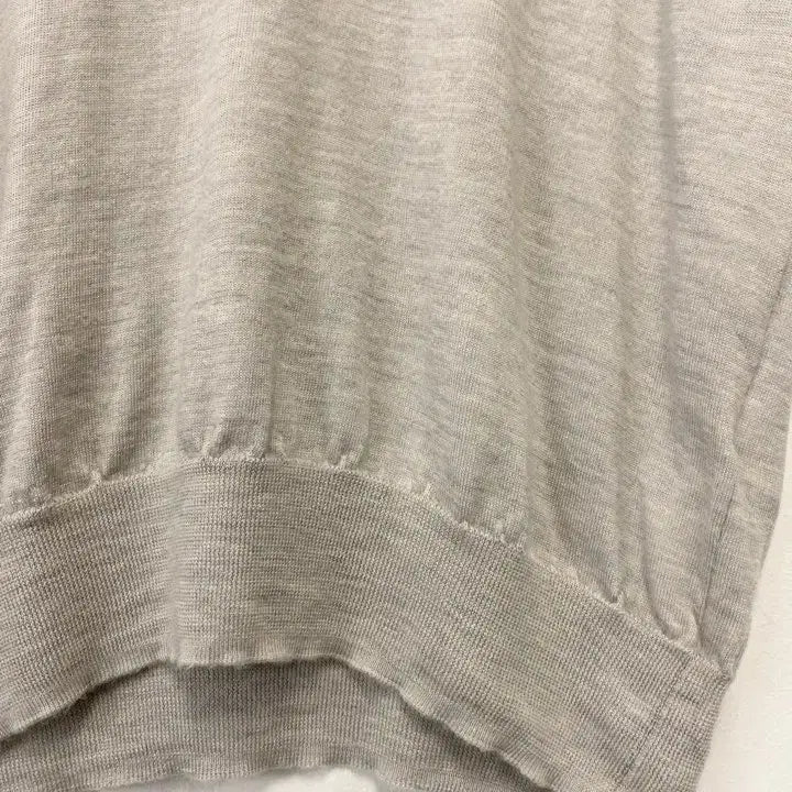 [BUNJANG] 23KU Half Sleeve Wool Knit Sweater / 빈티지 23KU 하프 슬리브 울 니트
