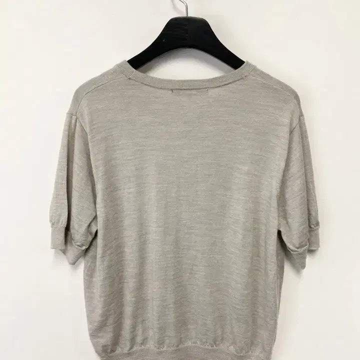 [BUNJANG] 23KU Half Sleeve Wool Knit Sweater / 빈티지 23KU 하프 슬리브 울 니트