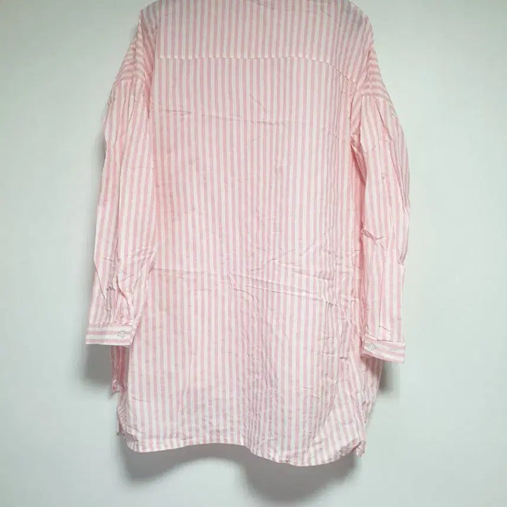 [BUNJANG] Pink Striped Oversized Shirt / 핑크단가라셔츠