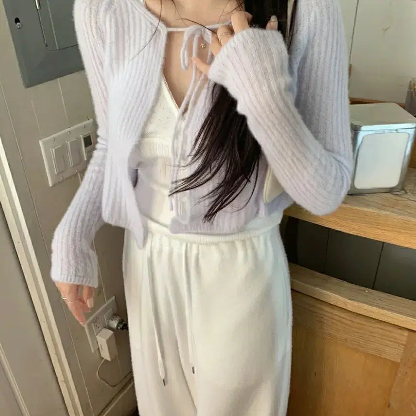 [BUNJANG] Leeds The Wish Snow Cashmere Bolero / 리즈 더위시 leeds 스노우 캐시미어 볼레로