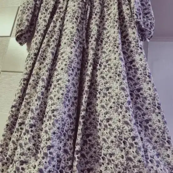 [BUNJANG] Floral Print Long Dress / 잔꽃 롱원피스