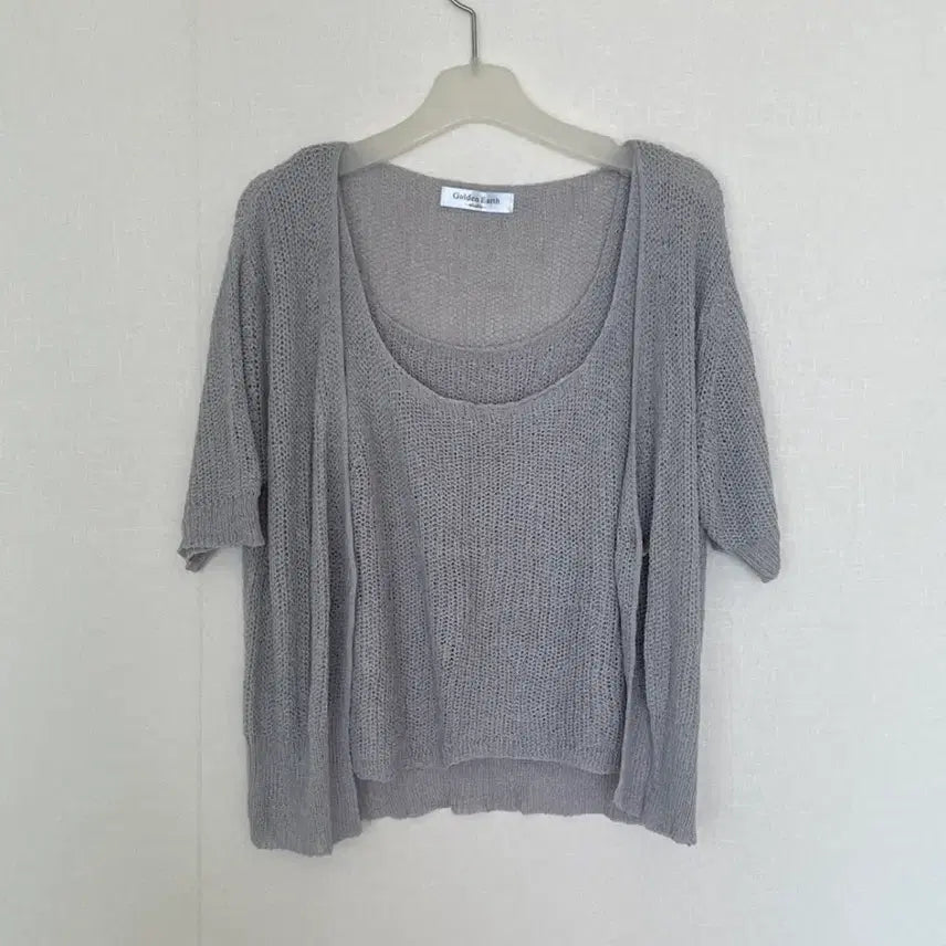 [BUNJANG] Gray Cardigan Set / 가디건세트