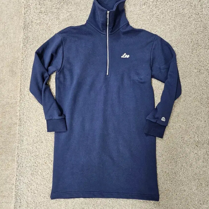 [BUNJANG] Lee Union Logo Half-Zip Sweatshirt Dress / 새상품(55-66)Lee 유니온 로고 하프집업 맨투맨 원피스