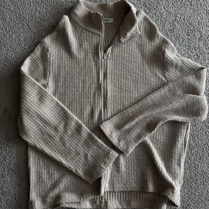 [BUNJANG] Our Legacy Shrunken Knit Zip-up / OUR LEGACY 아워레가시 슈렁큰 니트 집업 52사이즈 코쿤착용