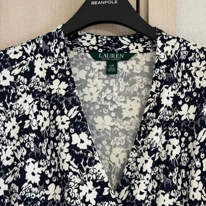 [BUNJANG] Lauren Ralph Lauren Floral Navy Dress / 로렌 랄프로렌 플라워 원피스