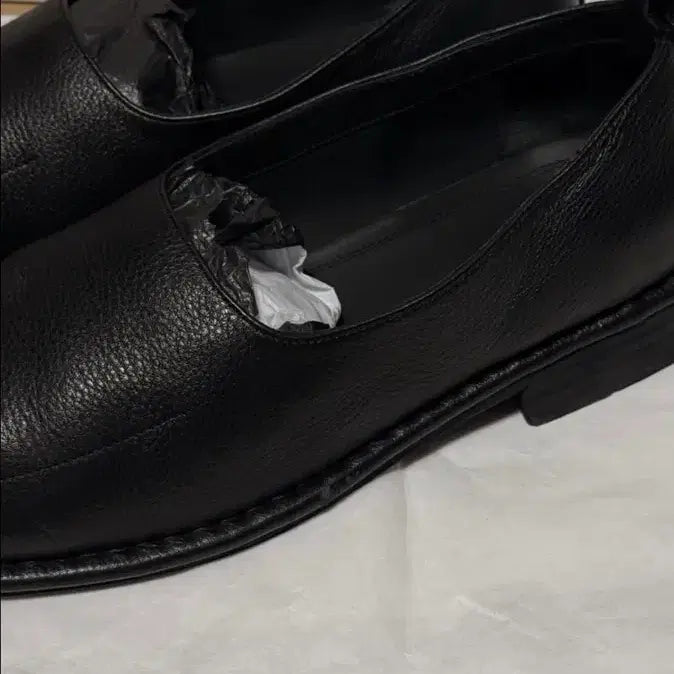[BUNJANG] YOUTH Square Toe Black Leather Loafers / 스퀘어토 소가죽 블랙 로퍼
