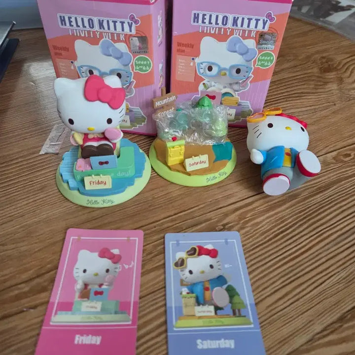 [BUNJANG] Kitty Day of the Week Figure Bundle Set / 키티 요일 피규어 일괄 판매