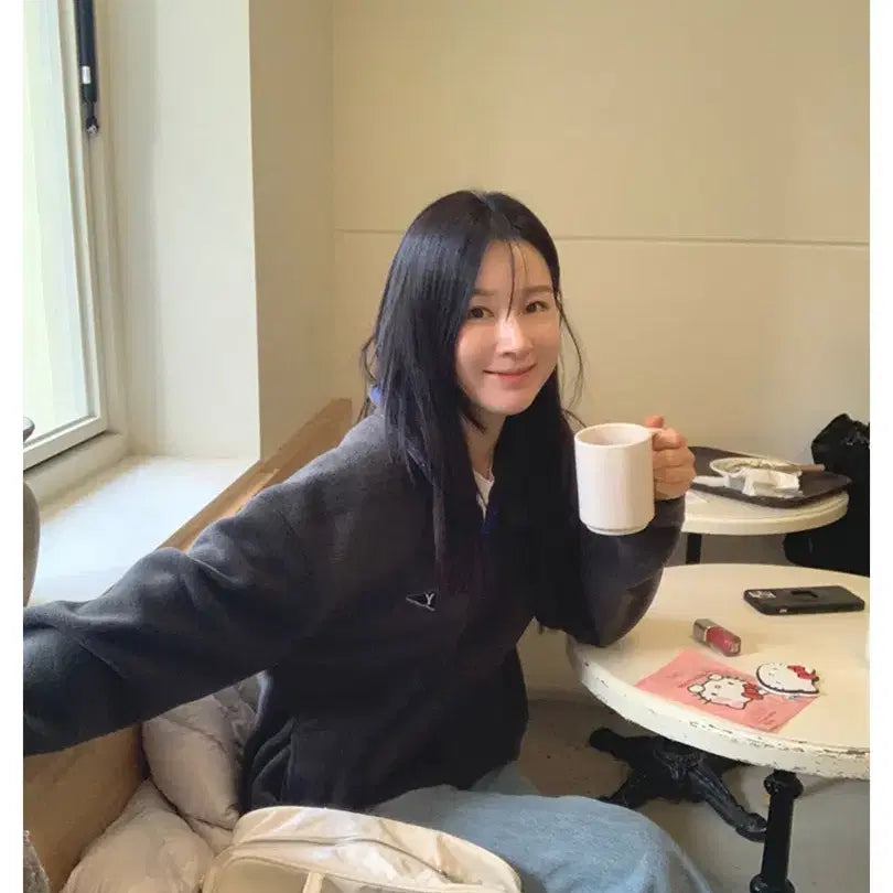 [BUNJANG] YSTD Fleece Half-Zip Up / YSTD 후리스재질 하프집업