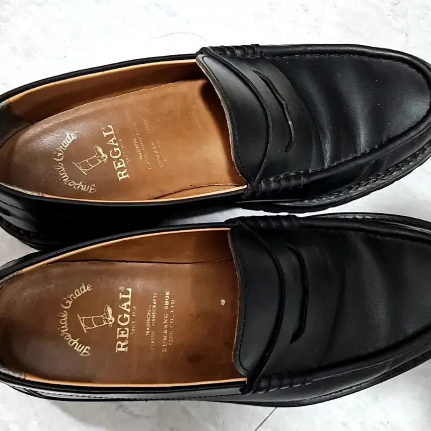 [BUNJANG] Regal Black Penny Loafers Men&