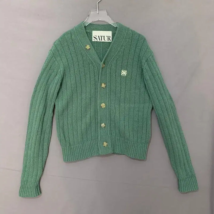 [BUNJANG] S Satur Faro Oversized Boucle Knit Cardigan / S SATUR 세터 여성 파로 오버 사이즈 부클 니트 가디건