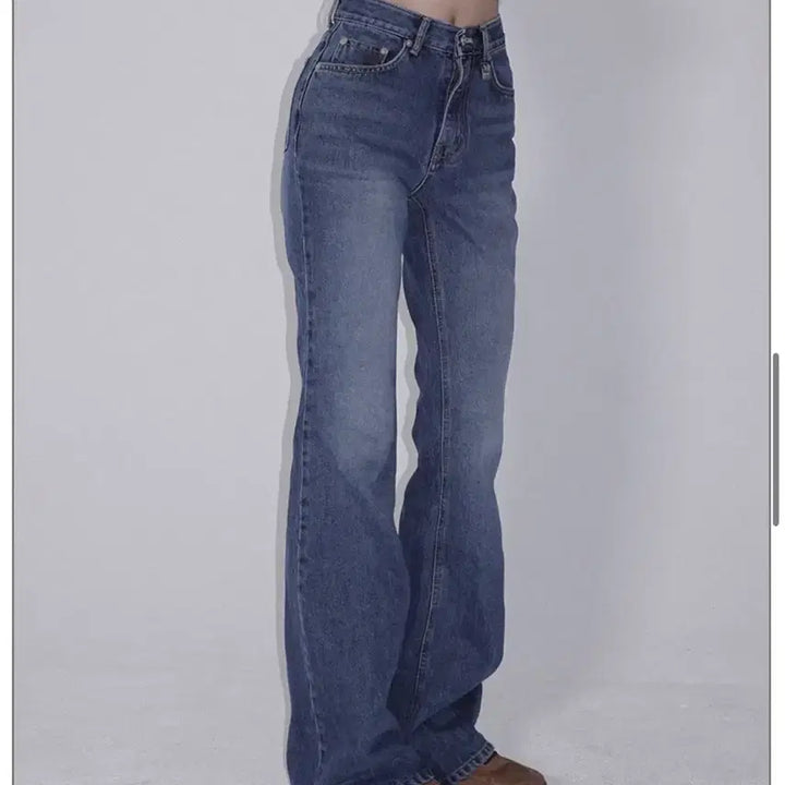 [BUNJANG] Pale Jade Mid-Rise Bootcut Denim Jeans / (새) 페일제이드 미드라이즈 부츠컷 데님
