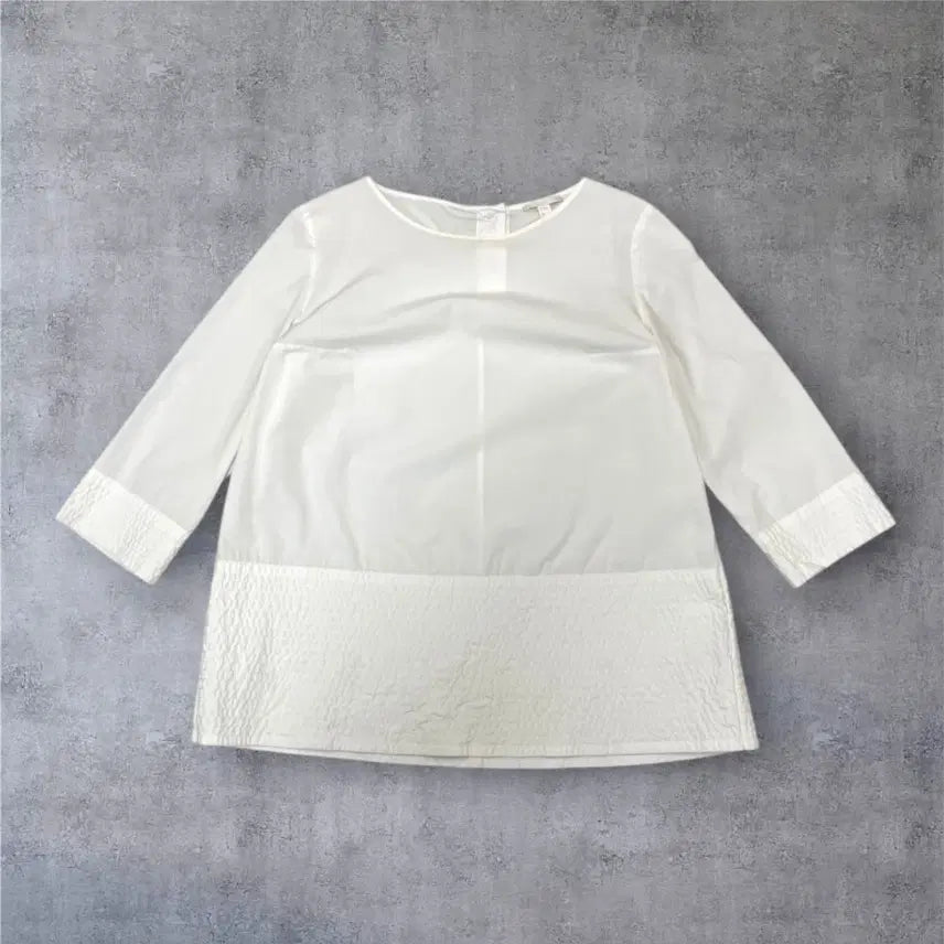 [BUNJANG] COS Cotton Boat Neck Blouse / 코스 COS 화이트 보트넥 코튼 블라우스 38