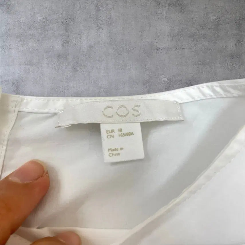 [BUNJANG] COS Cotton Boat Neck Blouse / 코스 COS 화이트 보트넥 코튼 블라우스 38