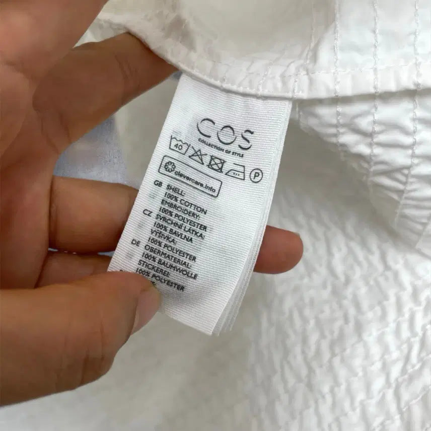 [BUNJANG] COS Cotton Boat Neck Blouse / 코스 COS 화이트 보트넥 코튼 블라우스 38