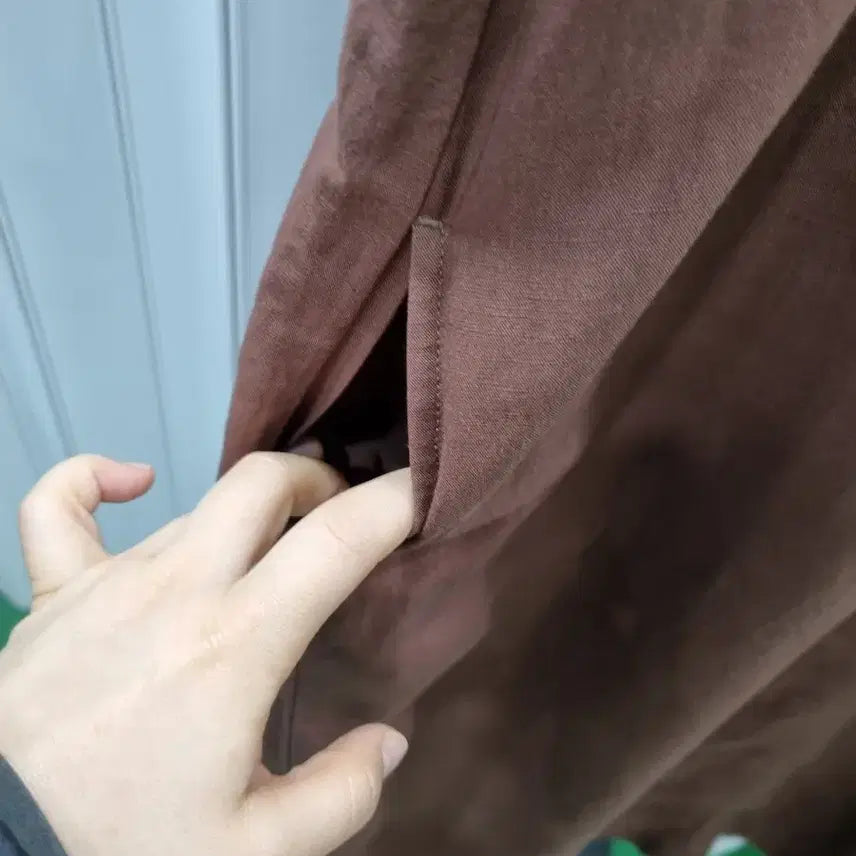 [SOLD OUT] 유니클로 마혼방 브라운 롱 원피스