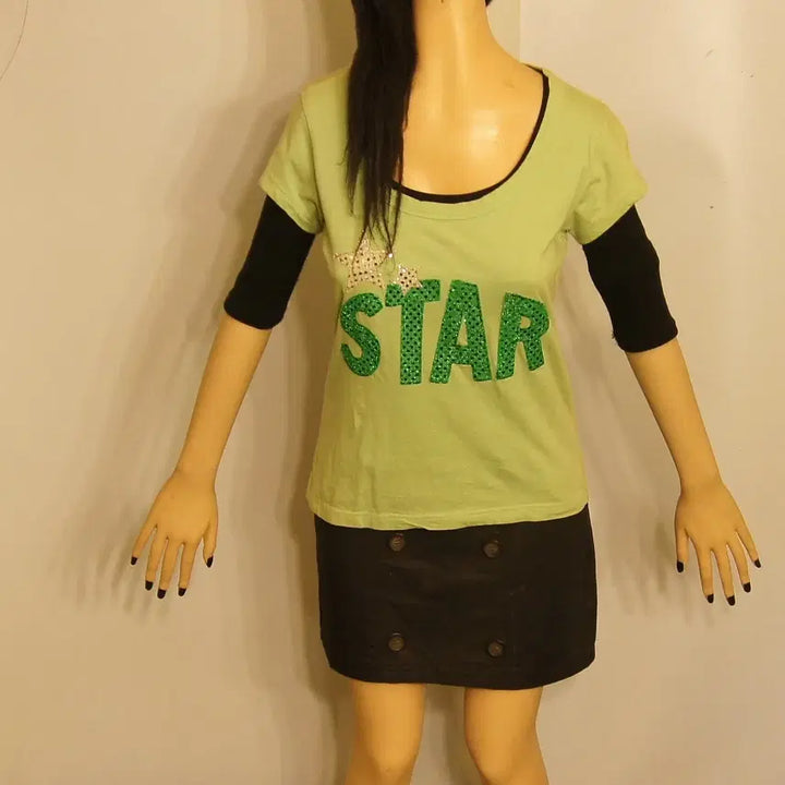 [BUNJANG] Vintage Jersey T-Shirt / 2354 여성티셔츠 여자티셔츠 져지티셔츠 저지 여자반팔티