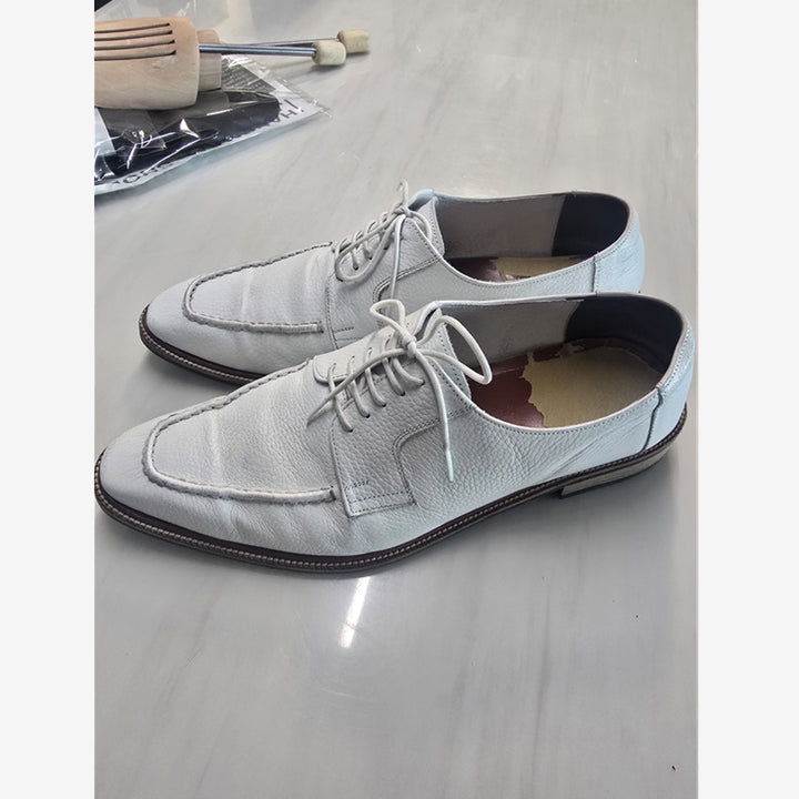 [BUNJANG] Joann Shoes White Oxford Leather Shoes / [구두] 조앤슈 화이트 옥스포드 가죽 구두 280