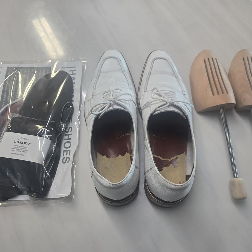 [BUNJANG] Joann Shoes White Oxford Leather Shoes / [구두] 조앤슈 화이트 옥스포드 가죽 구두 280