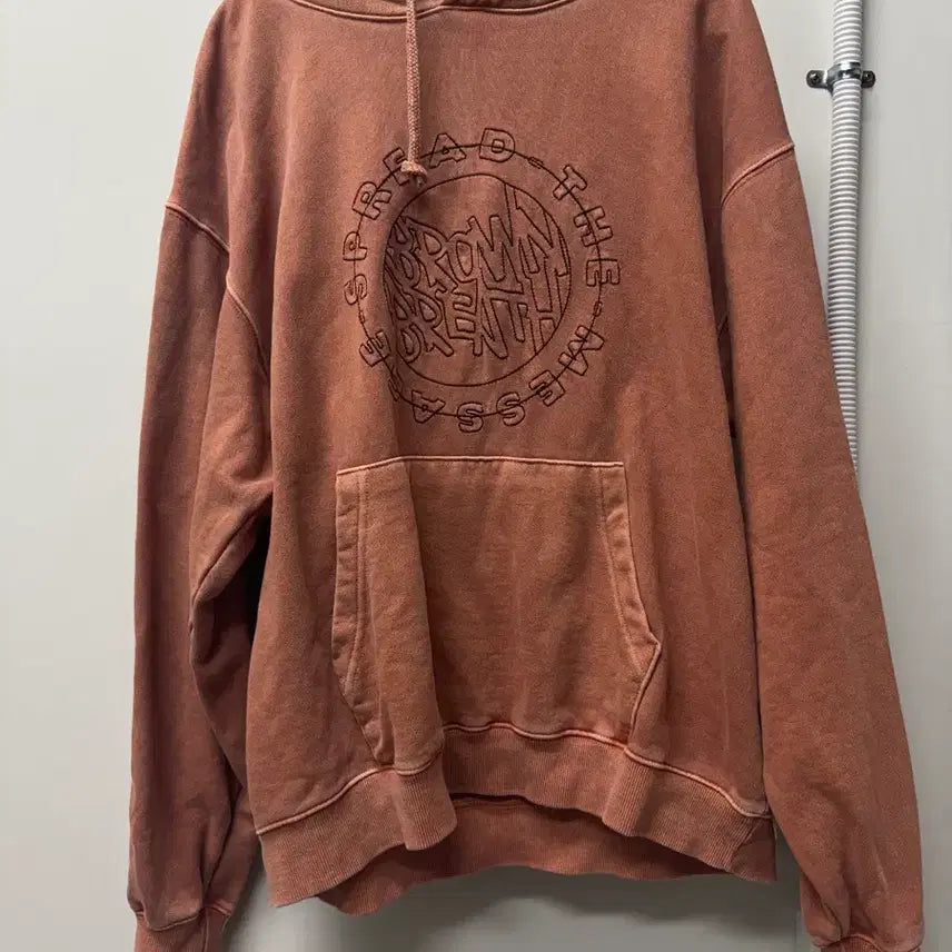 [BUNJANG] Brown Breath Hoodie - Size 1 / 브라운 브레스 후드 ㅣ사이즈