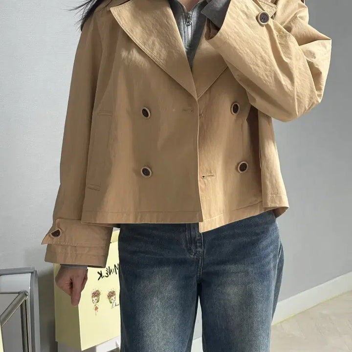 [SOLD OUT] 올리브 데 올리브 베이지 색상 트렌치 코트