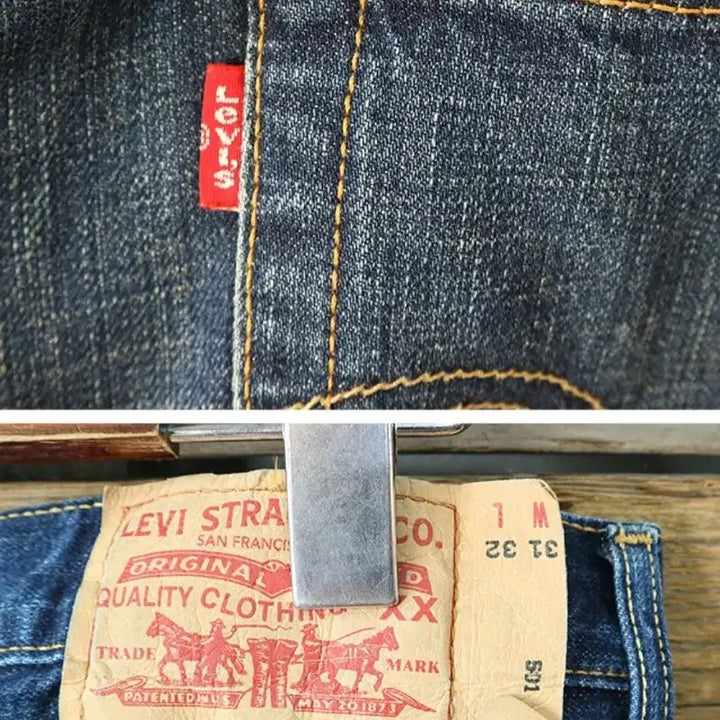 [SOLD OUT] 04S LEVIS 리바이스 04 501-0118 워싱 가공 데님