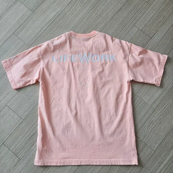[BUNJANG] LifeWork Pigment Orange T-shirt / 라이프워크 피그먼트 반팔 티셔츠