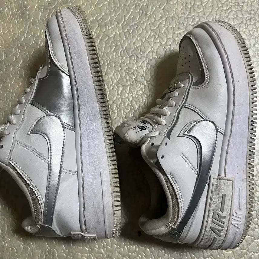 [BUNJANG] Nike Air Force 1 Shadow White Metallic Silver Women&